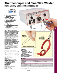 Thumbnail of document Data Sheet - TL-WELD Fine Wire & Thermocouple Welder w/Included Accessories